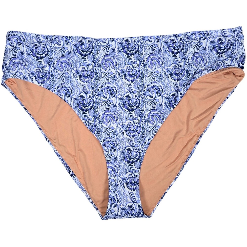 J. Crew High-rise bikini bottom in dandelion swirl 2X NWT